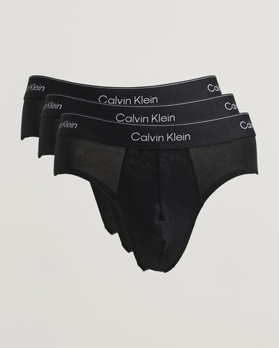 Calvin Klein 3-Pack Icon Cotton Stretch Hip Brief Black