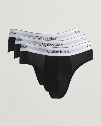 Calvin Klein 3-Pack Icon Cotton Stretch Hip Brief Black