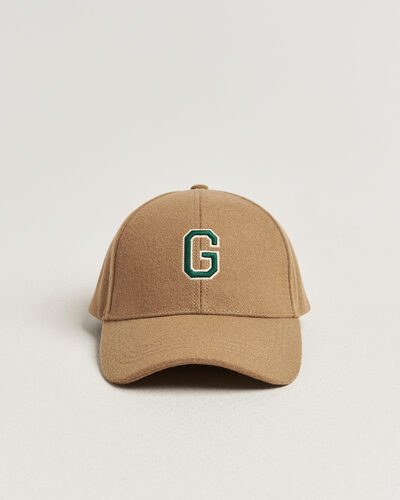 Gant G Badge Wool Melton Cap Autumn Yellow