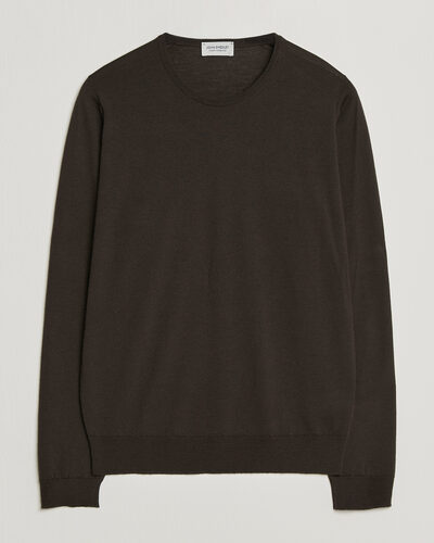 John Smedley Lundy Extra Fine Merino Crew Neck Faulkner Brown
