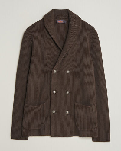 Morris Brayden DB Shawl Cardigan Brown