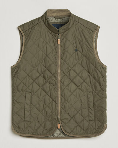 Morris Teddy Quilted Vest Olive