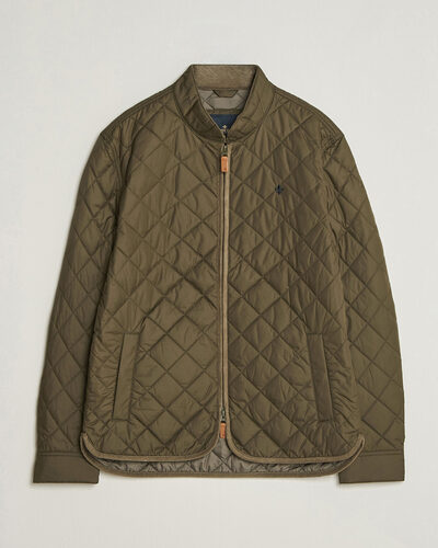Morris Teddy Quilted Jacket Olive