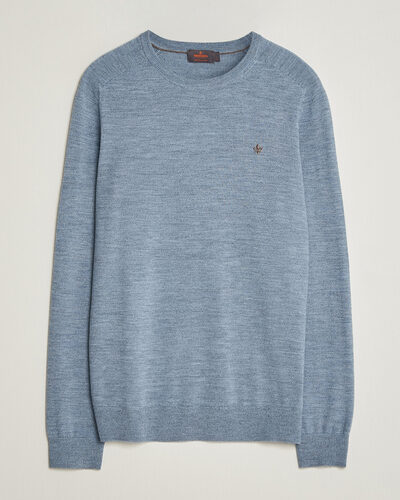 Morris Merino O-Neck Light Blue