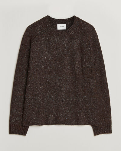NN07 Jim Neps Wool Knitted Sweater Deep Truffle
