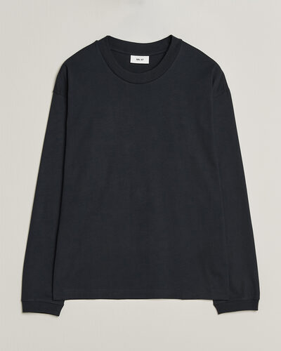 NN07 Lionel Suvin Cotton Long Sleeve T-Shirt Deep Navy