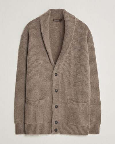 Oscar Jacobson Roland Wool Cardigan Beige
