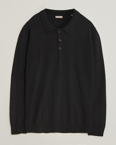 Stenströms Merino Polo Black