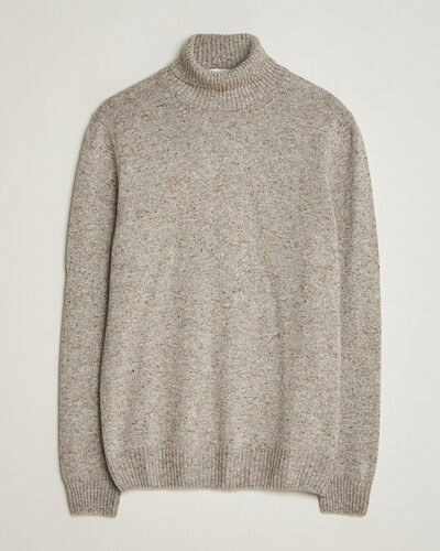 Gran Sasso Wool/Cashmere Donegal Rollneck Beige