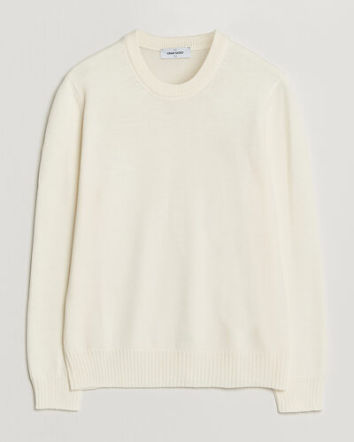 Gran Sasso Merino Knitted Crew Neck Cream