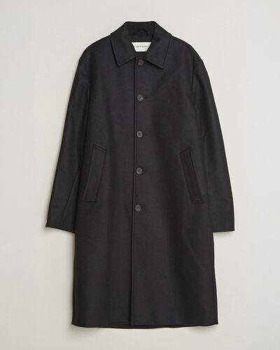 A Day's March Shamrock Wool Car Coat Black