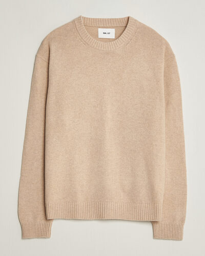 NN07 Russel Wool/Cotton Knitted Sweater Ecru