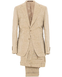 Frank Linen Suit Khaki