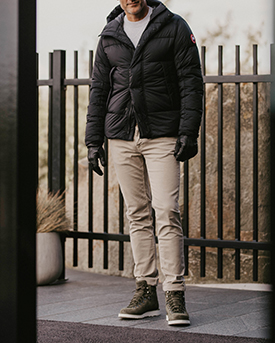 Den varmede dunjakke