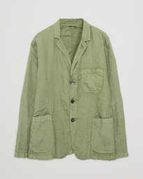 Aspesi Samuraki Linen Blazer Army Green