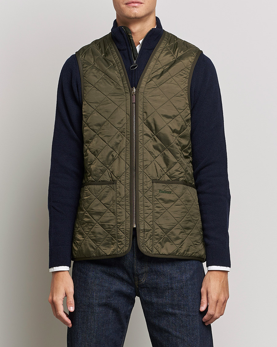 Herre | Best of British | Barbour Lifestyle | Quilt Waistcoat/Zip-In Liner Olive