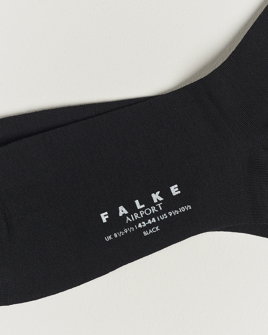 Herre | Vanlige sokker | Falke | Airport Socks Black