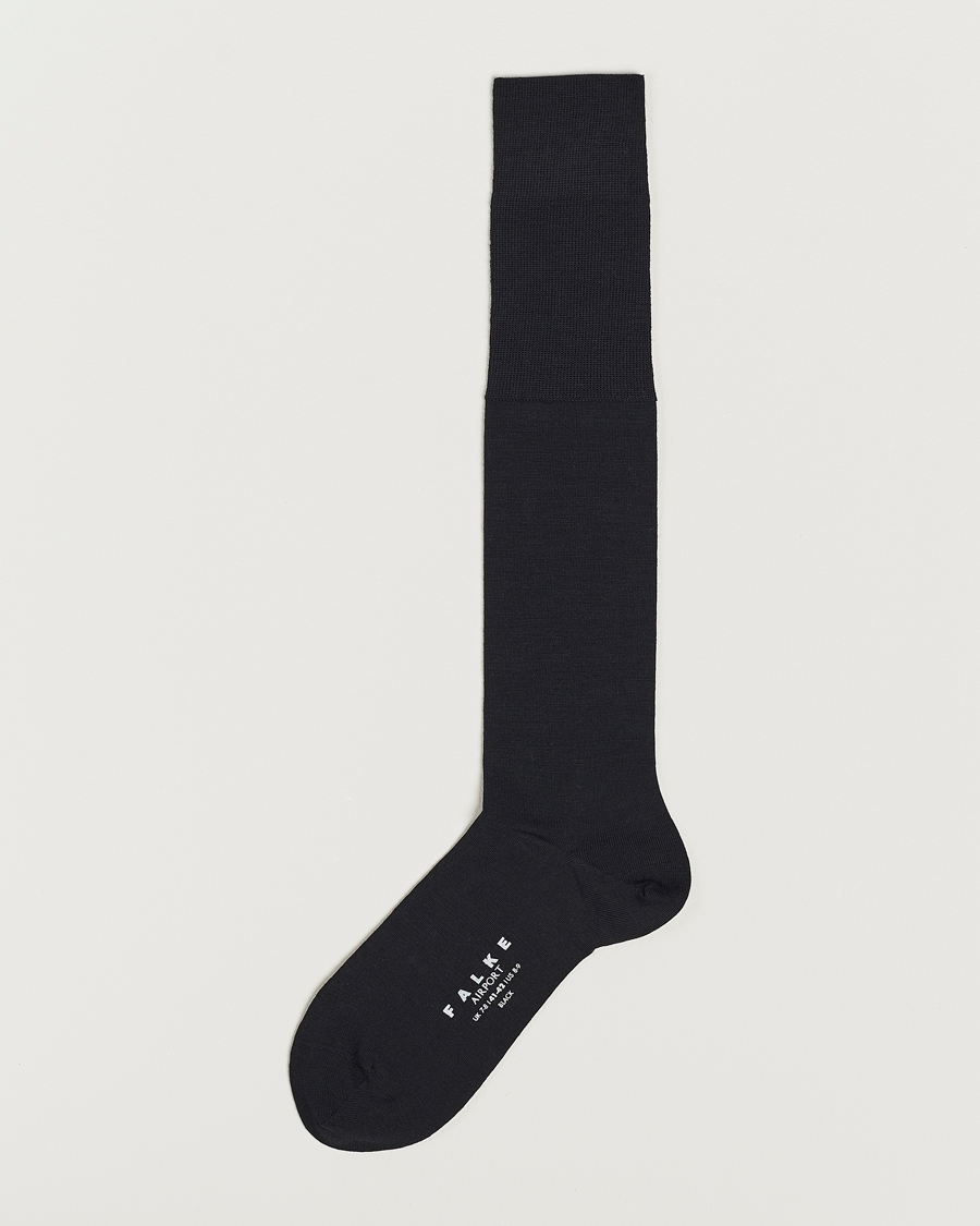 Herre | Undertøj | Falke | Airport Knee Socks Black