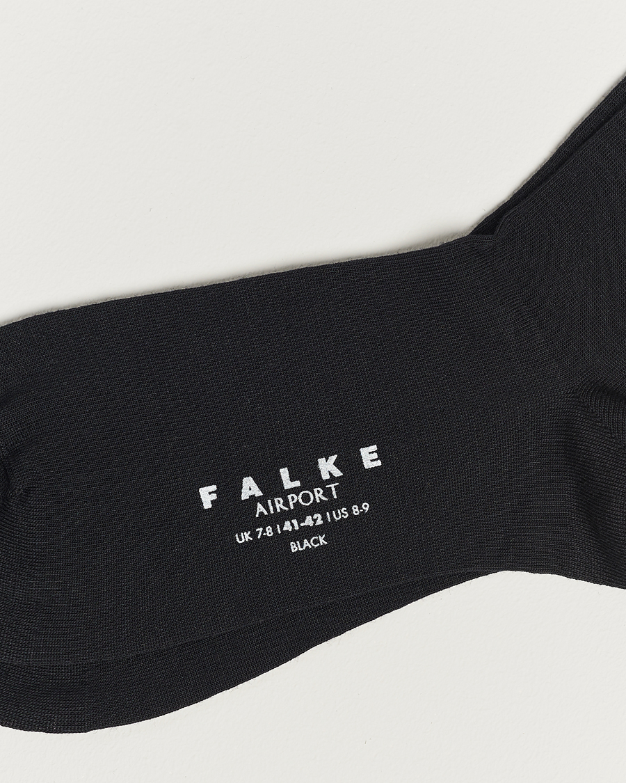 Herre | Undertøj | Falke | Airport Knee Socks Black