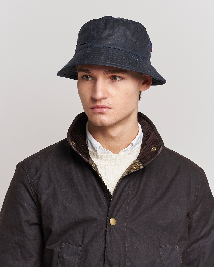 Herre | Hatte & kasketter | Barbour Lifestyle | Wax Sports Hat Navy