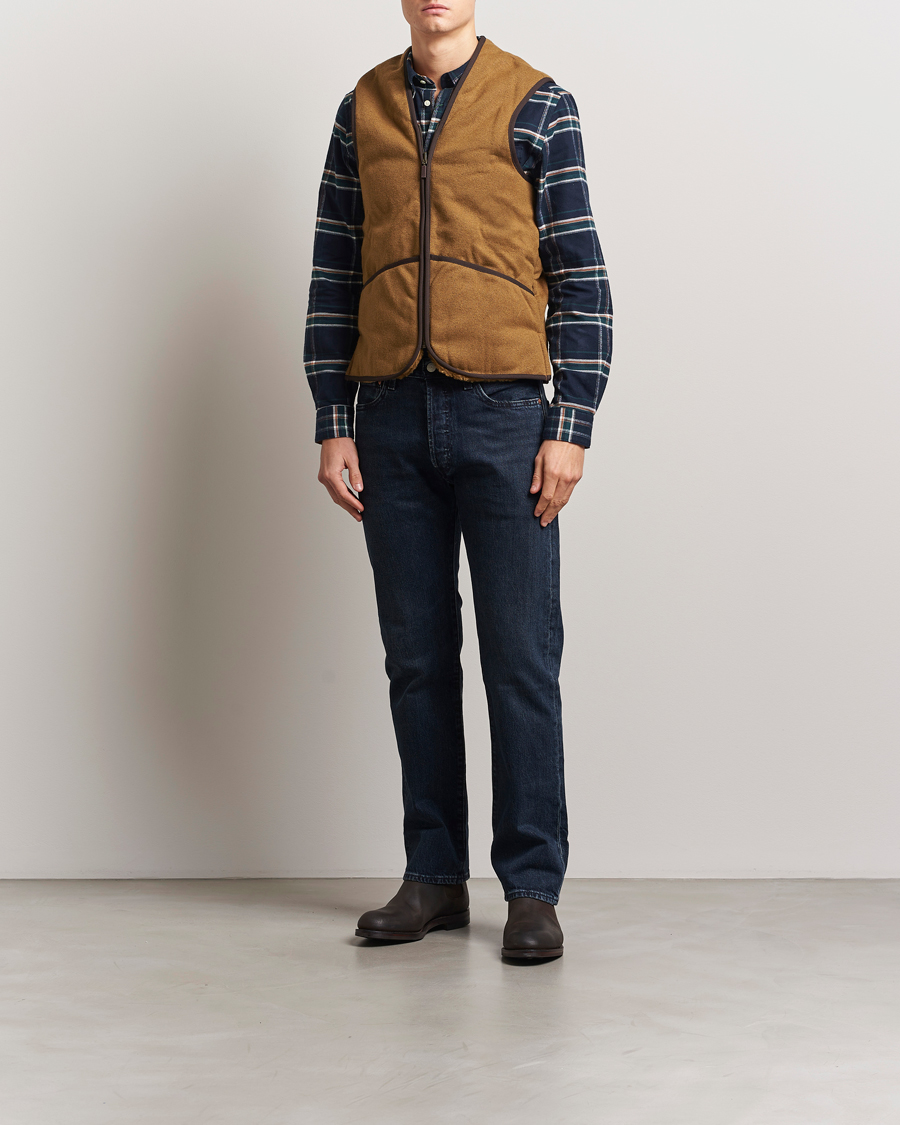 Herre | Veste | Barbour Lifestyle | Warm Pile Waistcoat Zip-In Liner Brown