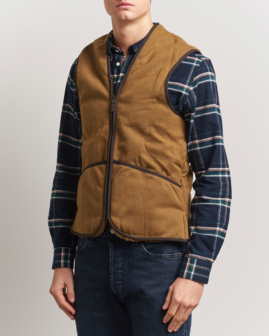 Herre | Veste | Barbour Lifestyle | Warm Pile Waistcoat Zip-In Liner Brown