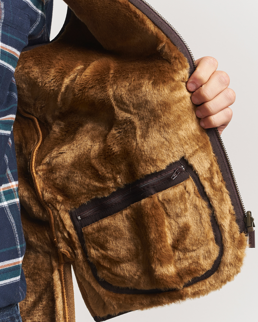 Herre | Veste | Barbour Lifestyle | Warm Pile Waistcoat Zip-In Liner Brown