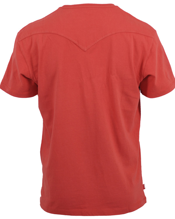 Herre | T-Shirts | Levi's | Levis SS Eagle 53 Logo Tee Sun Down Red