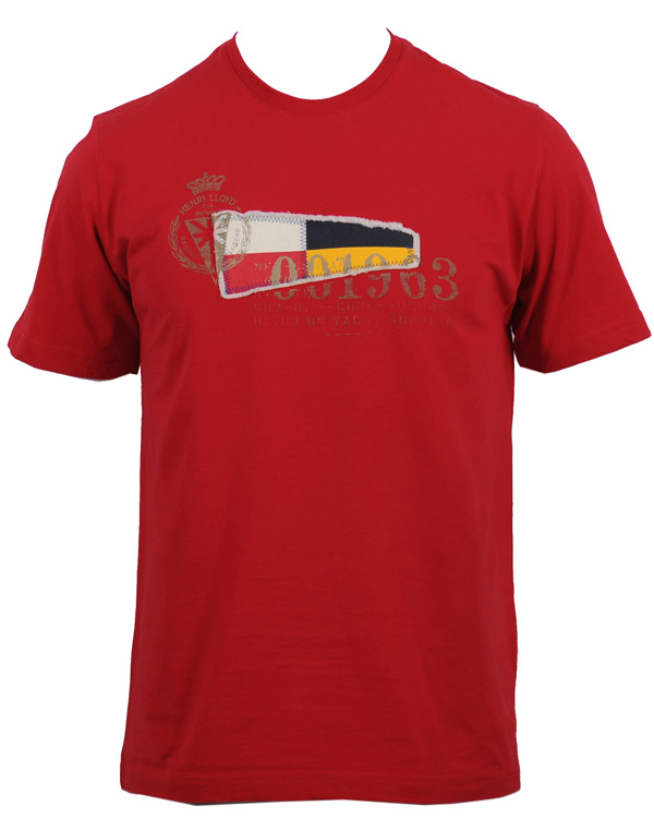 Herre | T-Shirts | Henri-Lloyd | Henri Lloyd Whitby T-Shirt Signal Red L