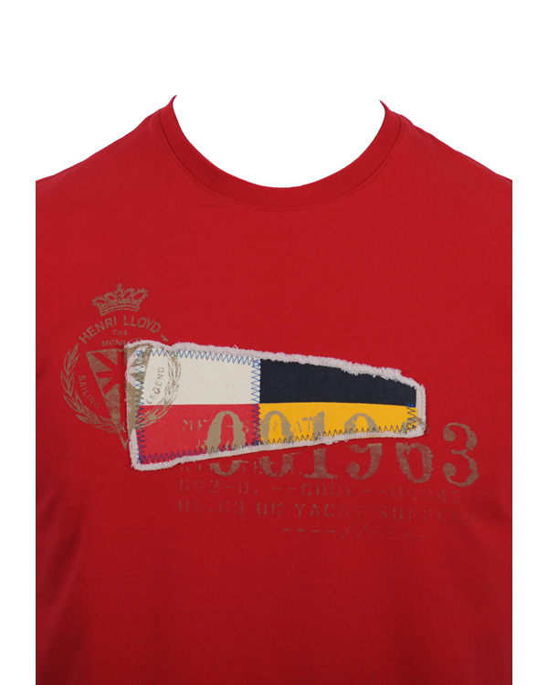 Herre | T-Shirts | Henri-Lloyd | Henri Lloyd Whitby T-Shirt Signal Red L