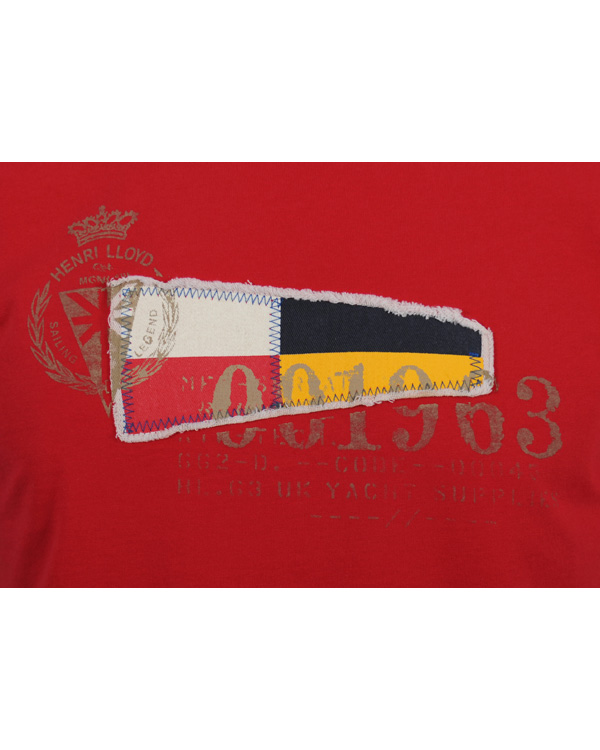 Herre | T-Shirts | Henri-Lloyd | Henri Lloyd Whitby T-Shirt Signal Red L