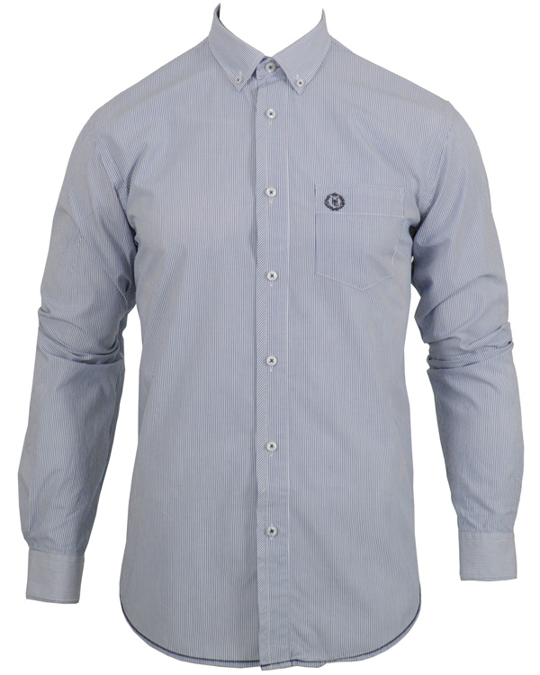 Herre | Skjorter | Henri-Lloyd | Henri Lloyd Stornoway Custom LS Skjorta Pacific