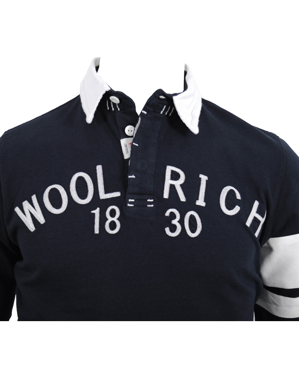 Herre | Trøjer | Woolrich | Logo Rugby Navy