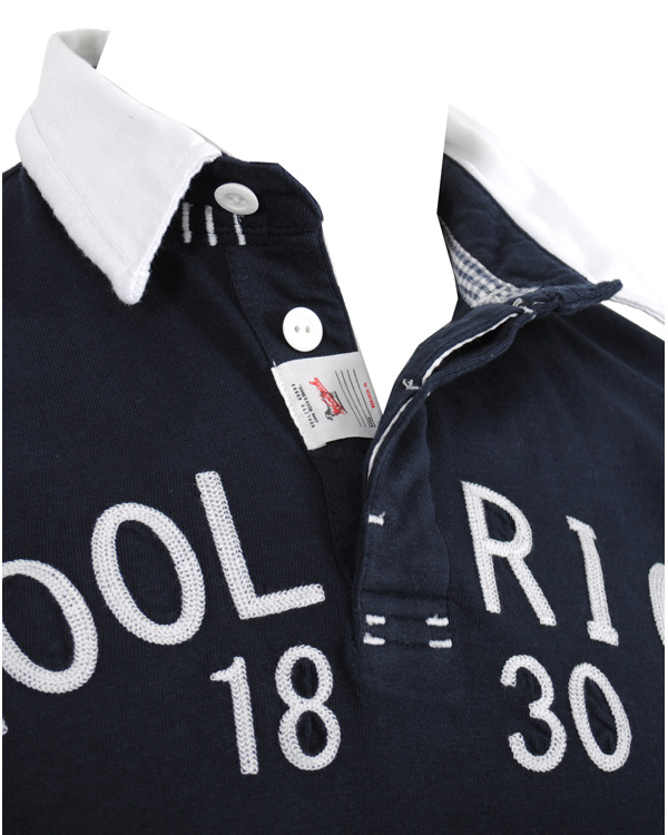Herre | Trøjer | Woolrich | Logo Rugby Navy