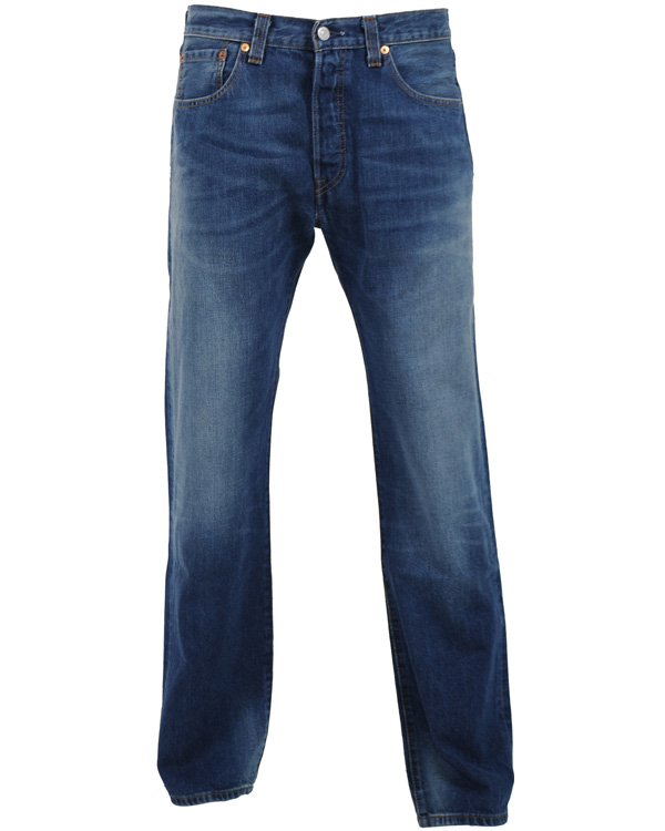 Herre | Bukser | Levi's | Levis 501 Button Fly Jeans True New