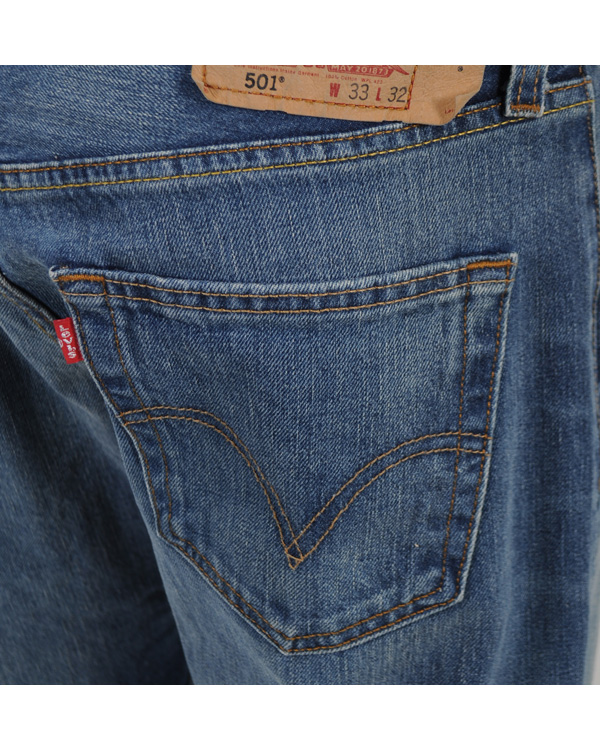 Herre | Bukser | Levi's | Levis 501 Button Fly Jeans True New