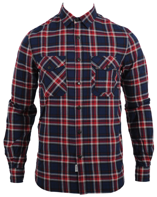 Herre | Skjorter | Woolrich | Cabin Field Shirt Expedition Red