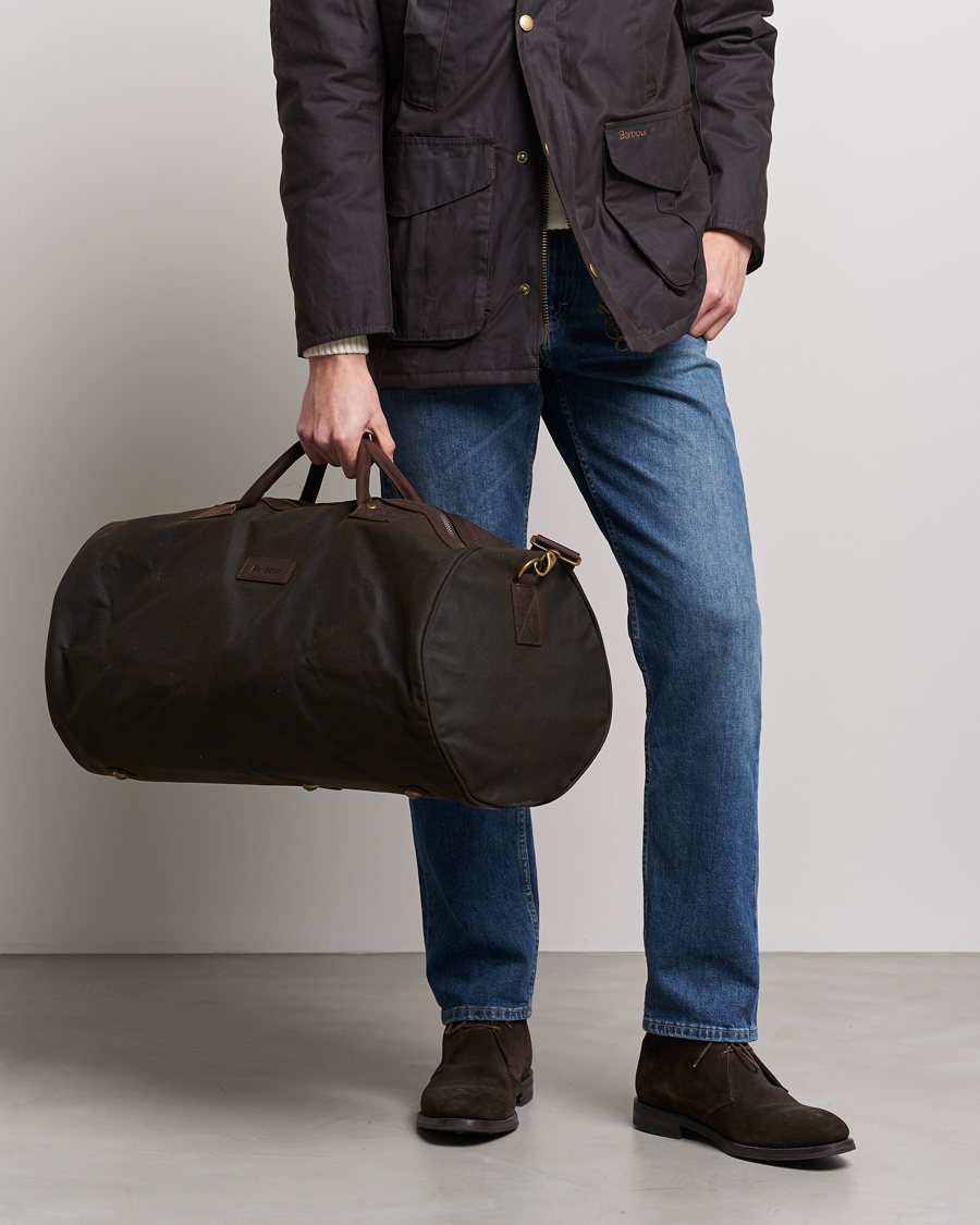 Herre | The Classics of Tomorrow | Barbour Lifestyle | Wax Holdall Olive
