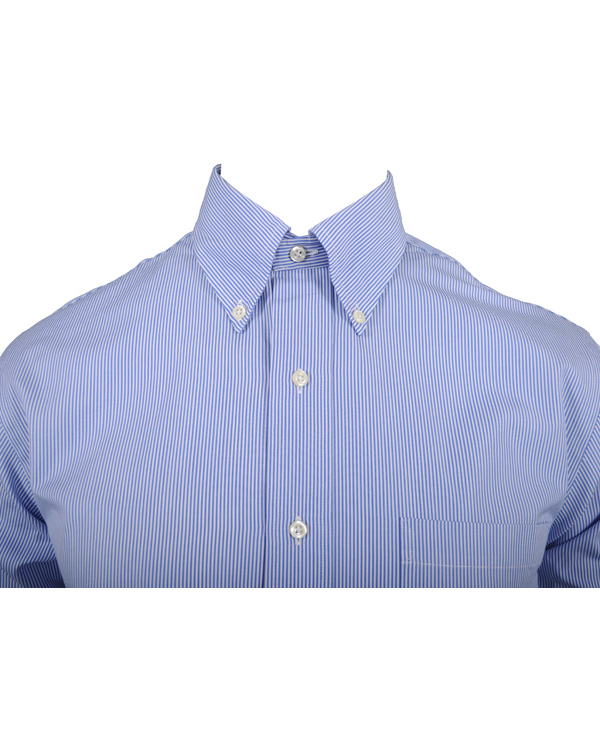 Herre | Skjorter | Brooks Brothers | Shirt Slim Fine Line Blue