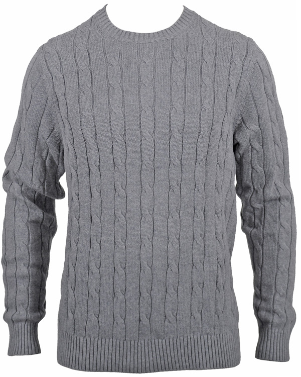 Herre | Trøjer | Tommy Hilfiger | Classic Cable C-Nk Cf Silver Fog