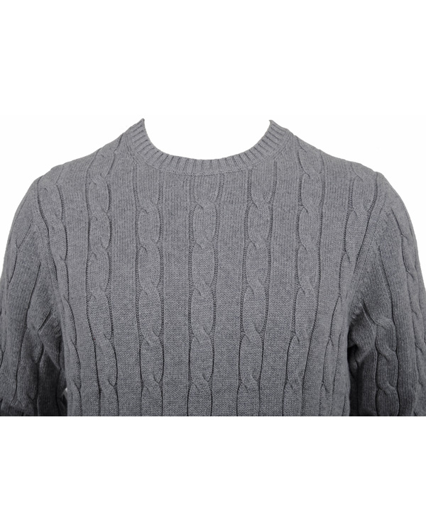 Herre | Trøjer | Tommy Hilfiger | Classic Cable C-Nk Cf Silver Fog