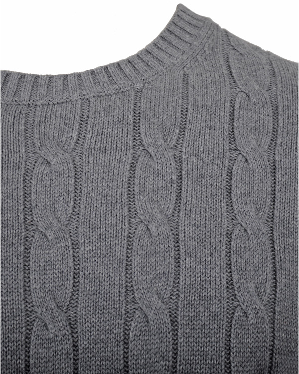 Herre | Trøjer | Tommy Hilfiger | Classic Cable C-Nk Cf Silver Fog