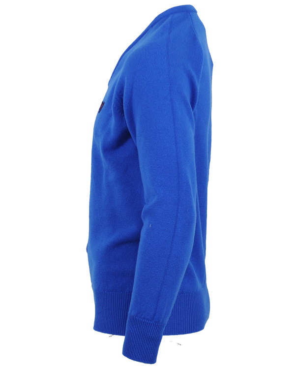 Herre | Trøjer | Lyle & Scott | Knitted V-Neck Pullover Snorkel Blue