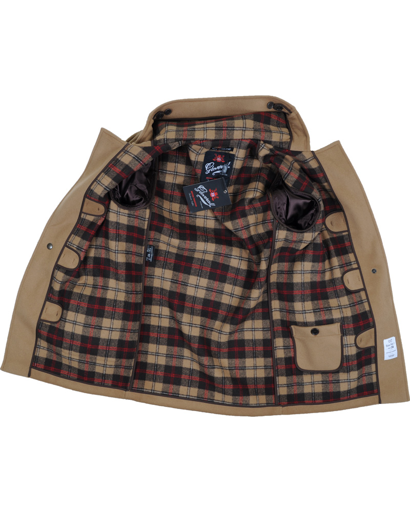 Herre | Jakker | Gloverall | Mens Mid Length Duffle Coat M3251C New Tan