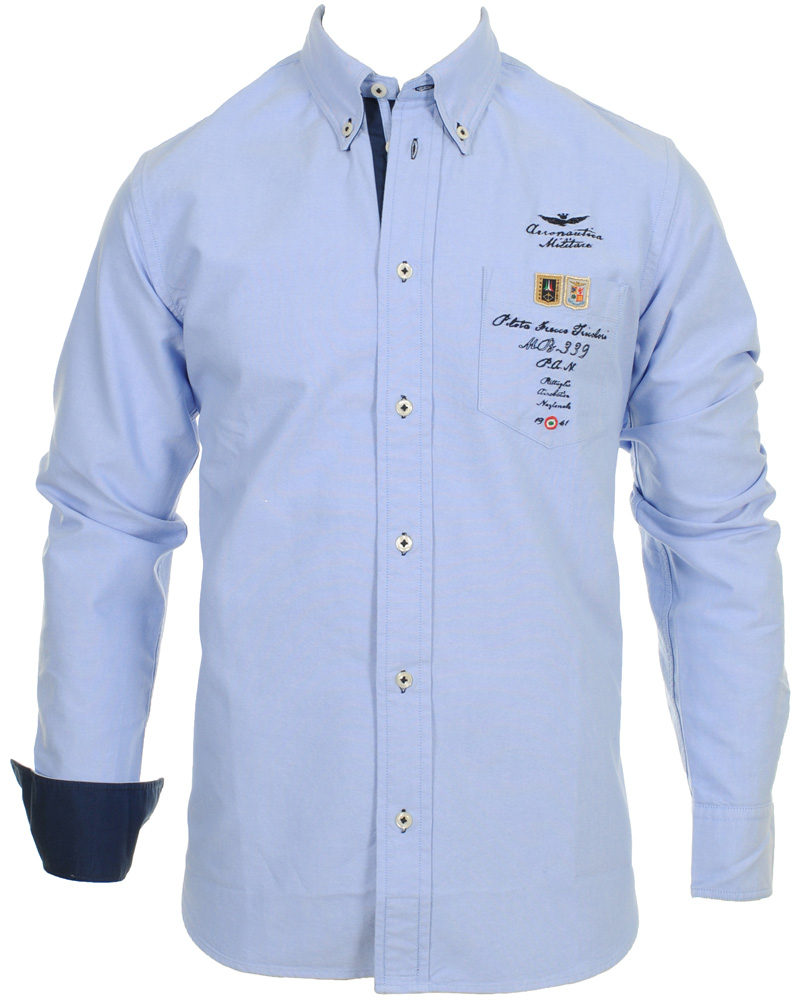 Herre | Skjorter | Aeronautica Militare | Camicia M.L CA574 Shirt Blue