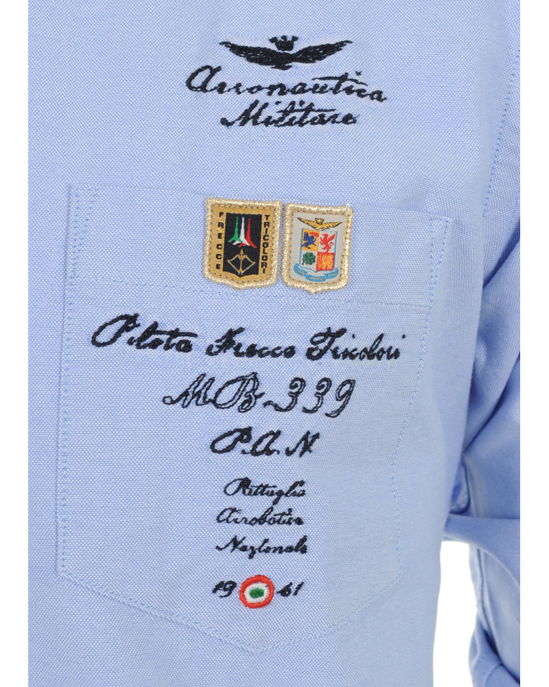 Herre | Skjorter | Aeronautica Militare | Camicia M.L CA574 Shirt Blue