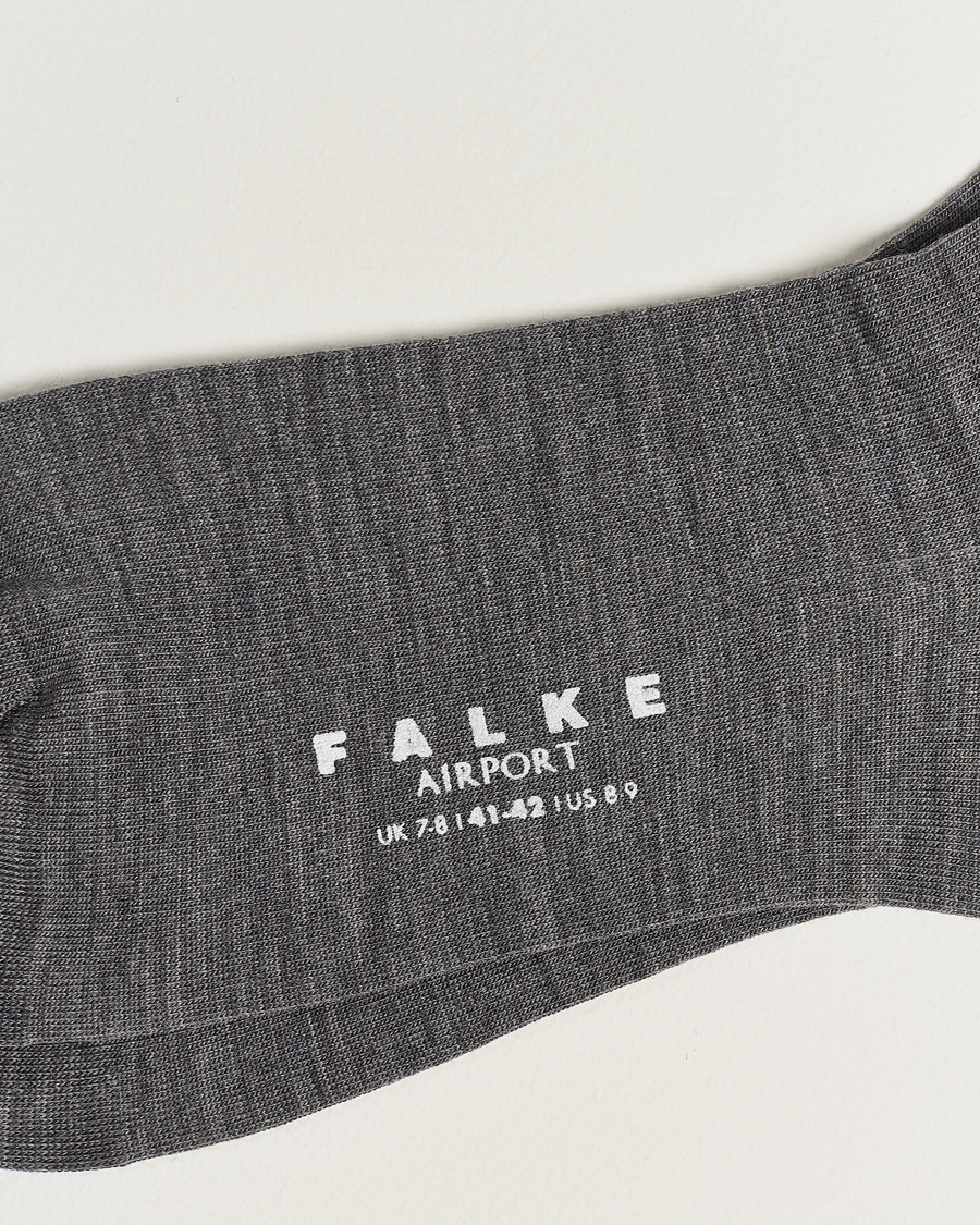 Herre | Undertøj | Falke | Airport Socks Grey Melange