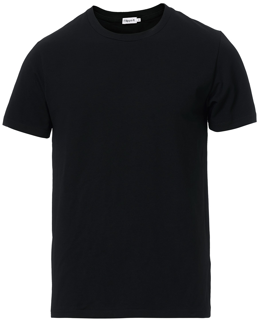 Herre | T-Shirts | Filippa K | Soft Lycra Tee Black