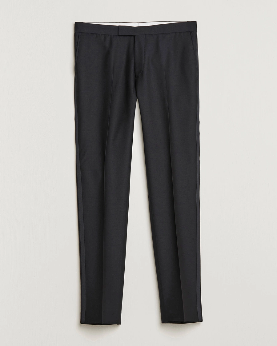 Herre | Bukser | Oscar Jacobson | Devon Tuxedo Trousers Black