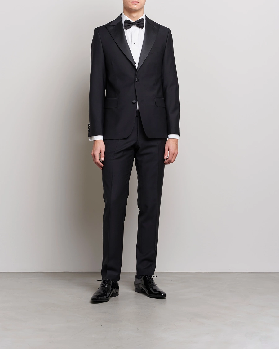 Herre | Bukser | Oscar Jacobson | Devon Tuxedo Trousers Black